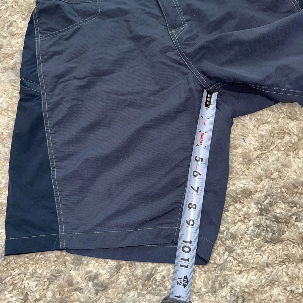 Kuhl Mens Navy Blue Stretch Hiking Shorts Size 38 Technical Outdoor Cargo